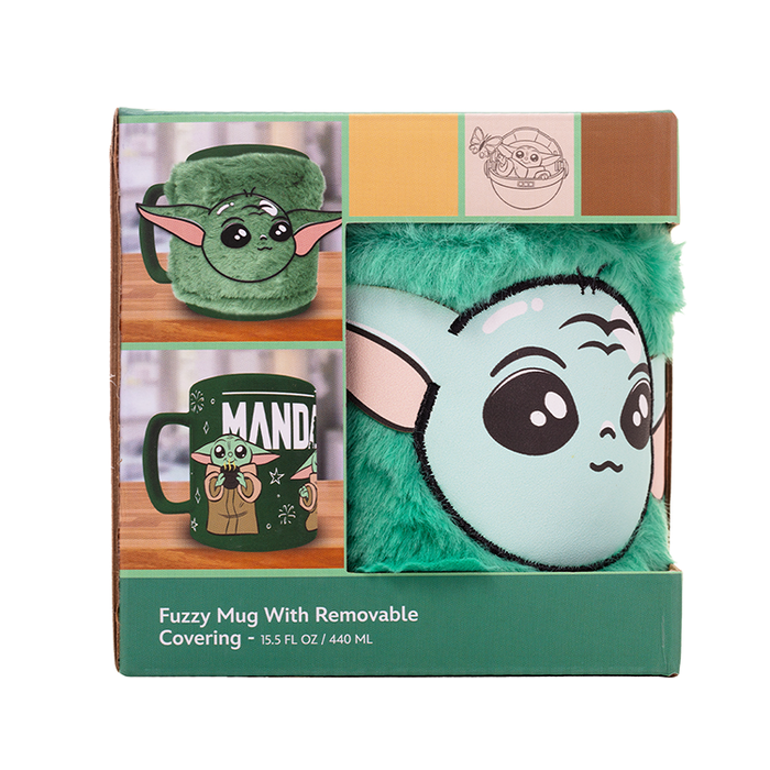 PYRAMID Tasse de céramique avec housse en peluche Grogu (The Child) Mandalorian Star Wars 440ml - Nylon - Compatible micro-ondes et lave -vaisselle