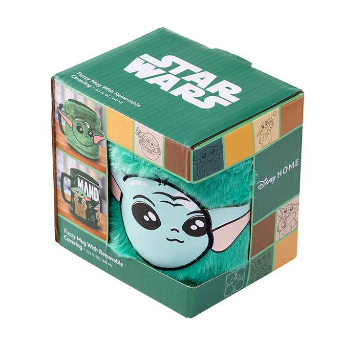 PYRAMID Tasse de céramique avec housse en peluche Grogu (The Child) Mandalorian Star Wars 440ml - Nylon - Compatible micro-ondes et lave -vaisselle