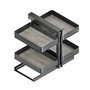 Emuca Meuble d'angle articulé Harmony, Gris anthracite
