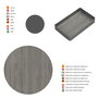 Emuca Meuble d'angle articulé Harmony, Gris anthracite