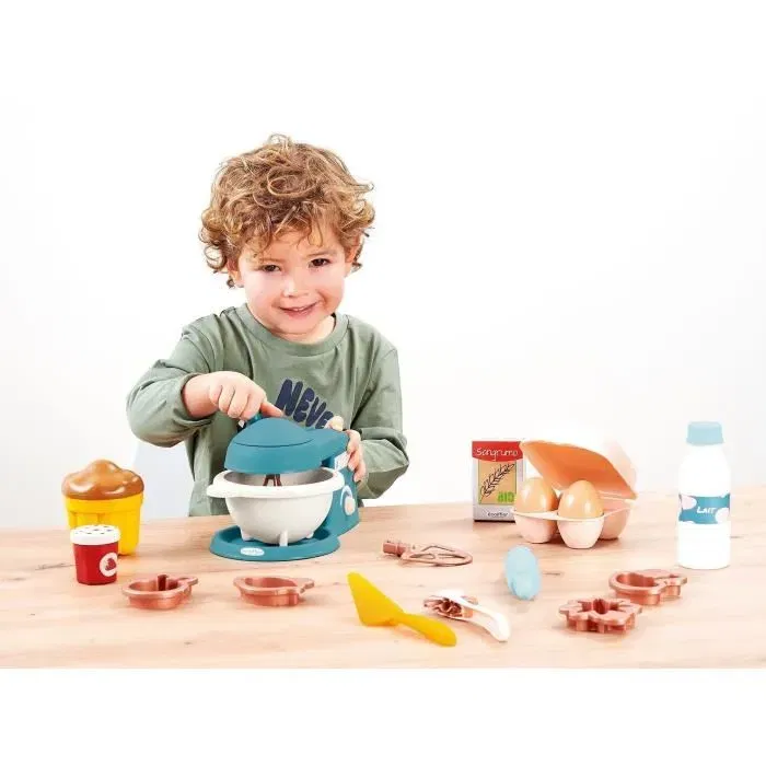 Ecoiffier - 1678 - Coffret de pâtisserie sucré pour enfant 18 mois et plus avec accessoires et moules à sablés