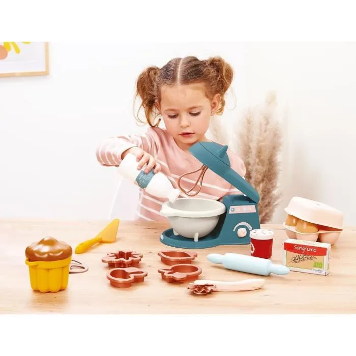 Ecoiffier - 1678 - Coffret de pâtisserie sucré pour enfant 18 mois et plus avec accessoires et moules à sablés