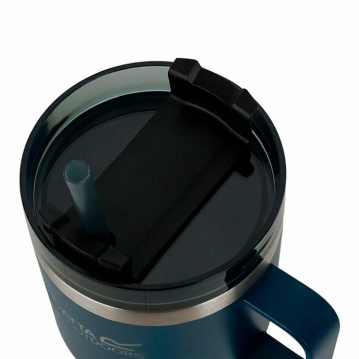 Verre avec Paille Regatta Thermo Insulated Mug Bleu foncé 600 ml Acier inoxydable Verre avec Paille Regatta Thermo Insulated Mug Bleu foncé 600 ml Acier inoxydable