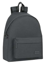 Safta Mochila Basic Sac à Dos Gris 33 x 42 x 15 cm pour Tous - 3 à 99 ans