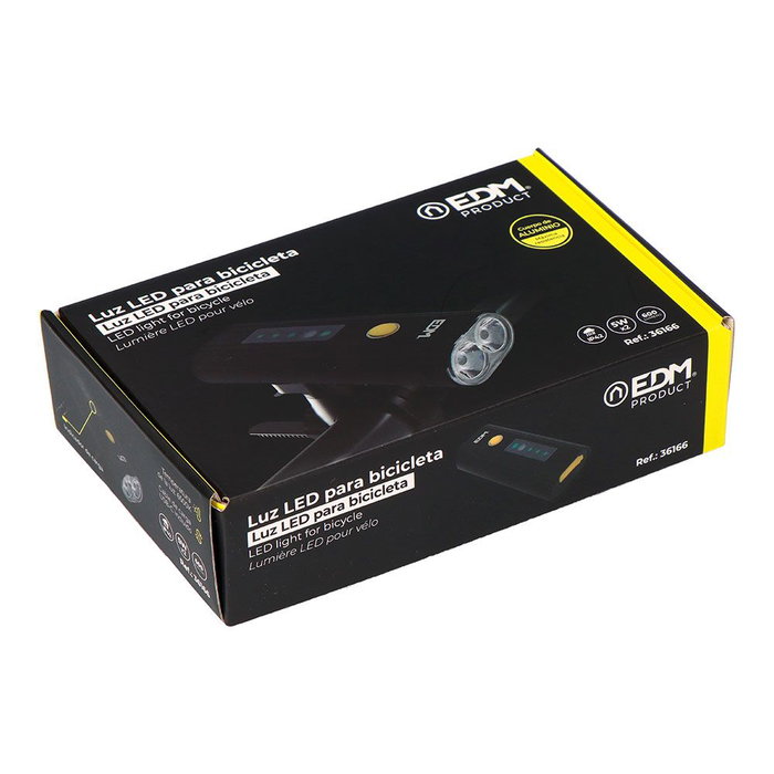 Edm Lumière LED avant pour vélo 600 lm Edm Lumière LED avant pour vélo 600 lm