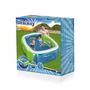 Bestway 51132 Piscine Gonflable Enfant avec Fenêtres 168x168x56 cm +6 Ans Jardin