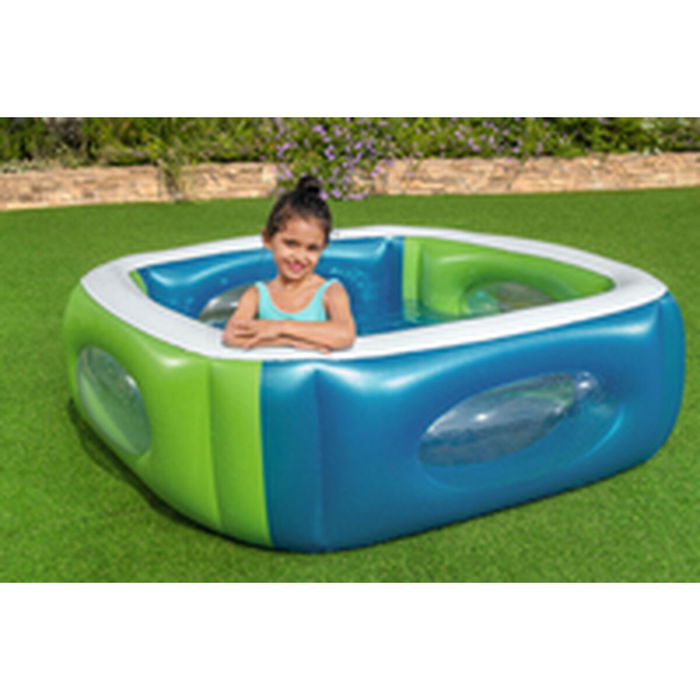 Bestway Piscine Gonflable avec Hublots 168x168x56 cm +6 Ans Jardin 51132 Bestway Piscine Gonflable avec Hublots 168x168x56 cm +6 Ans Jardin 51132