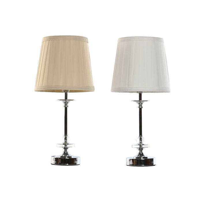 Lampe de bureau Home ESPRIT Blanc Beige Métal 25 W 220 V 20 x 20 x 43 cm (2 Unités) Lampe de bureau Home ESPRIT Blanc Beige Métal 25 W 220 V 20 x 20 x 43 cm (2 Unités)