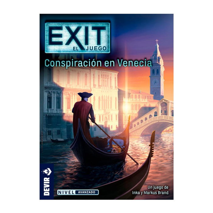 Devir Jeu de Société EXIT: Conspiration à Venise - Escape Room Avancé - 1 à 4 Joueurs - Dès 12 Ans
