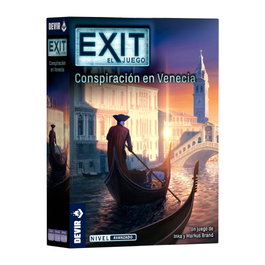 Devir Jeu de Société EXIT: Conspiration à Venise - Escape Room Avancé - 1 à 4 Joueurs - Dès 12 Ans