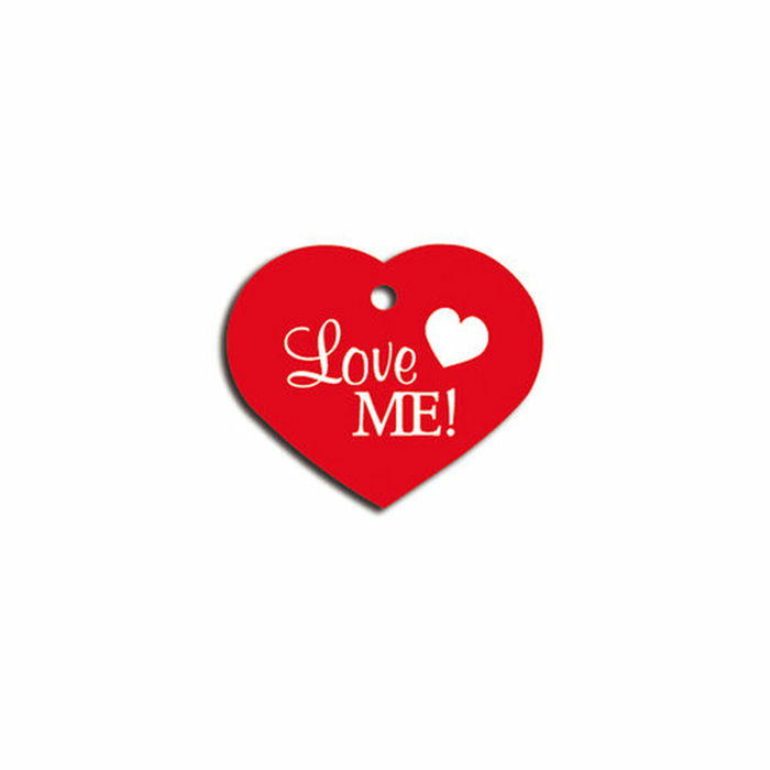 Plaque d'identification pour collier Imarc Heart Rouge