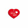 Plaque d'identification pour collier Imarc Heart Rouge