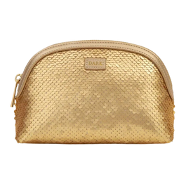 Bags Unlimited Pochette en textile à sequins Or