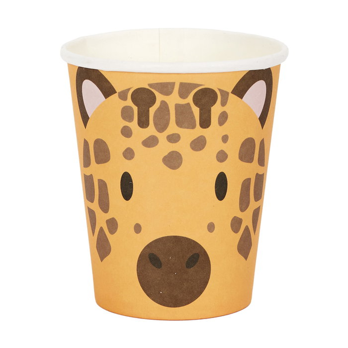 Party Time Set de 6 Gobelets en Carton Motifs Animaliers Party Time Set de 6 Gobelets en Carton Motifs Animaliers
