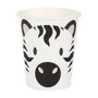 Party Time Set de 6 Gobelets en Carton Motifs Animaliers