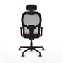Piqueras y Crespo Chaise de Bureau 1D036G2 Marron Gris