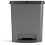 Curver Poubelle à pédale Compatta 25 L - Gris anthracite - Polypropylène