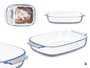 VIVALTO Bandeja rectangulaire en borosilicate avec anses 2000ml