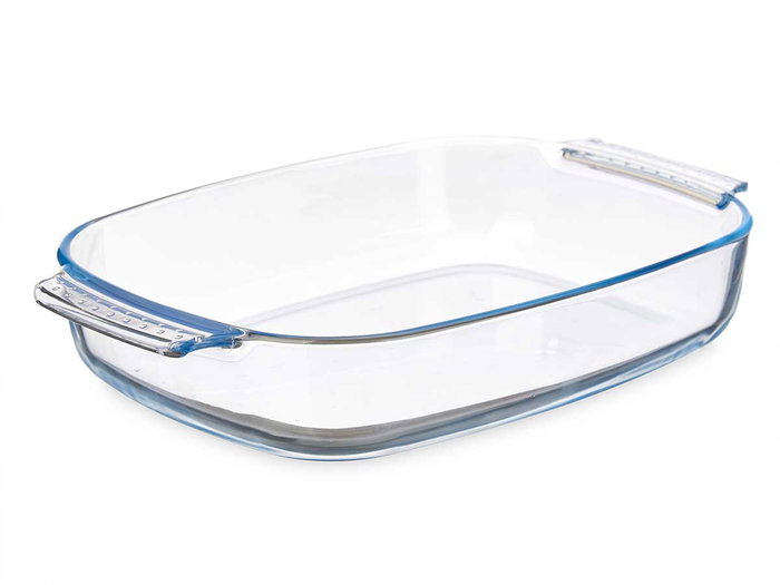 VIVALTO Bandeja rectangulaire en borosilicate avec anses 2000ml
