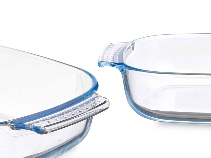 VIVALTO Bandeja rectangulaire en borosilicate avec anses 2000ml