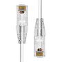 ProXtend Câble Ethernet Slim CAT6A UTP 12.5 m Blanc - Haute performance, câble réseau pour connexions rapides
