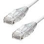 ProXtend Câble Ethernet Slim CAT6A UTP 12.5 m Blanc - Haute performance, câble réseau pour connexions rapides