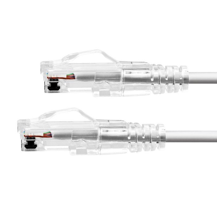 ProXtend Câble Ethernet Slim CAT6A UTP 12.5 m Blanc - Haute performance, câble réseau pour connexions rapides