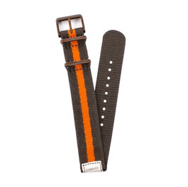 Timex Correa Multicolore Marron-Orange 20mm
