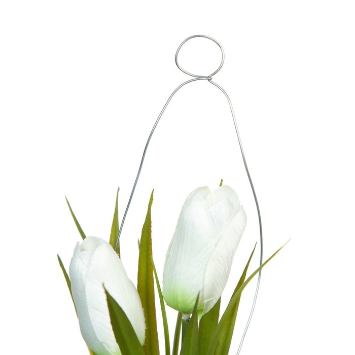 BigBuy Home Plante décorative Blanc et Vert