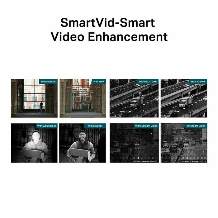 TP-LINK VIGI C350 (2.8mm) Caméra de surveillance IP extérieure blanche