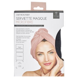 Cosmetic Club Serviette pour cheveux en microfibre