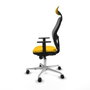 Piqueras y Crespo Chaise de Bureau avec Appui-tête Jorquera 1D086N1 Jaune