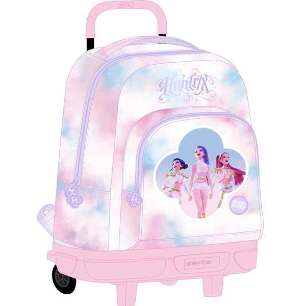 Safta Sac à dos compact avec roues amovibles K-Pop Demon Hunters - Artist 33x45x22cm Safta Sac à dos compact avec roues amovibles K-Pop Demon Hunters - Artist 33x45x22cm