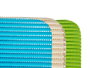 KINVARA Set de 2 tapis antidérapants 32x32cm - Bleu, Crème, Vert