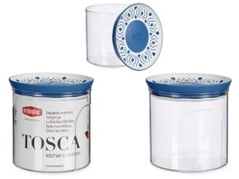 STEFANPLAST Bote Plastico Hermetico Redondo Tosca Bleu 700ml