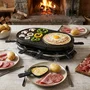 Onli ON1035N - Appareil 3 en 1 raclette, grill et crêpière pour 8 personnes