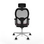 Piqueras y Crespo Chaise de Bureau avec Appui-tête Jorquera Rose