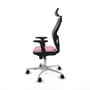 Piqueras y Crespo Chaise de Bureau avec Appui-tête Jorquera Rose