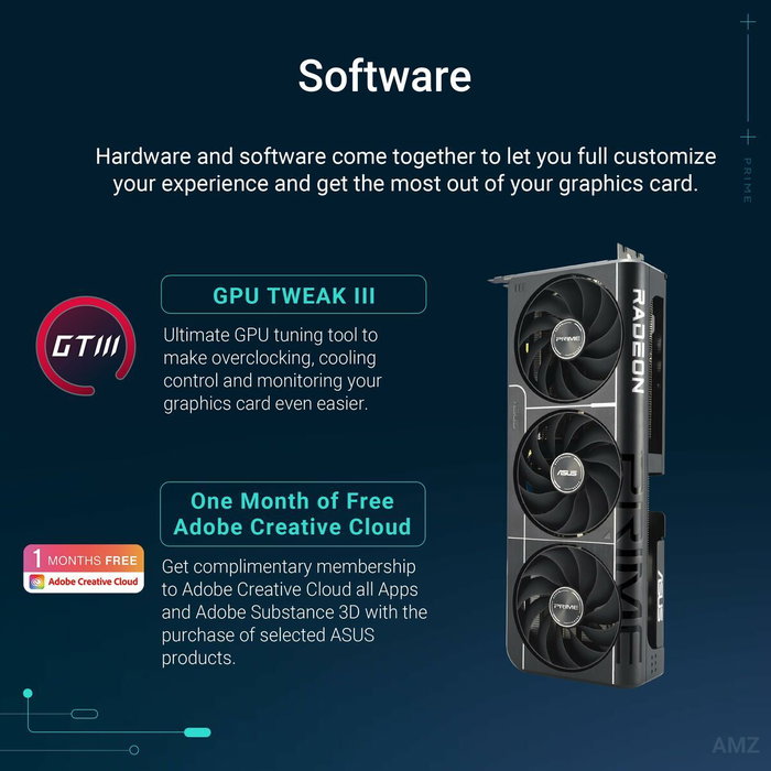 Carte Graphique Asus 90YV0LF1-M0NA00 RADEON RX 9060 XT 16 GB GDDR6