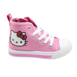 Cerdá T029 - Chaussure toile Hello Kitty avec éclairage LED et semelle PVC haute pour enfant - Taille 29 - Rose