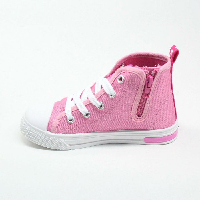 Cerdá T029 - Chaussure toile Hello Kitty avec éclairage LED et semelle PVC haute pour enfant - Taille 29 - Rose