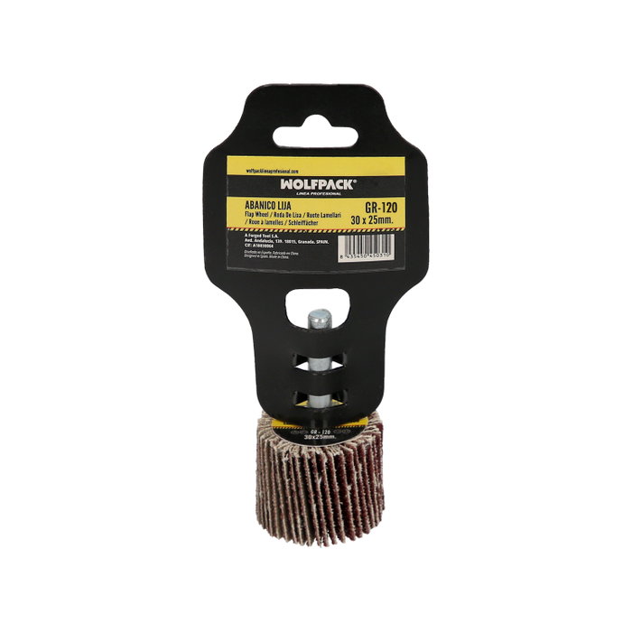 WOLFPACK LINEA PROFESIONAL Abanico Lija Grain 120 30x25mm WOLFPACK LINEA PROFESIONAL Abanico Lija Grain 120 30x25mm