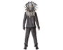 BigBuy Carnival Déguisement Chaman Gris avec Franges et Panache pour Homme Adulte M/L, M-L