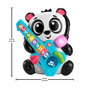 Fisher-Price Band Panda Jouet d'Éveil et d'Apprentissage Interactif avec 70+ Chansons, Microphone Lumineux, Guitare à Boutons et Effets Lumineux pour Bébés et Enfants