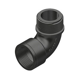 Plasson Coude 90° Polypropylène Filetage Mâle/Femelle 1/2 pulg