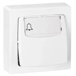 LEGRAND Pulsador Portaetiquetas Oteo Monobloc 6A Blanc SON-086009