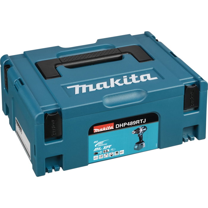 Makita DHP489RTJ Perceuse-visseuse à percussion sans fil avec 2x 5,0 Ah