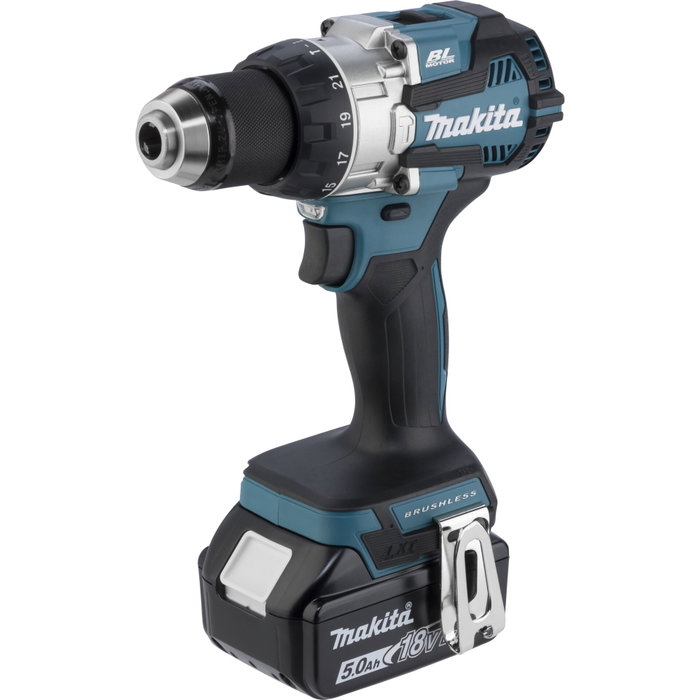 Makita DHP489RTJ Perceuse-visseuse à percussion sans fil avec 2x 5,0 Ah