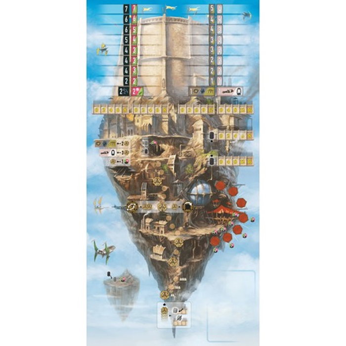 SD Games Jeu de société Noria - Stratégie steampunk avec engrenages - À partir de 12 ans - 2 à 4 joueurs - 70-120 min