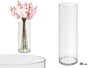 Giftdecor Vase Cylindrique en Acrylique Transparent 15x35 cm (Set de 12)